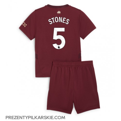 Stroje piłkarskie Manchester City John Stones #5 Koszulka Trzeciej dla dzieci 2024-25 Krótki Rękaw (+ szorty)